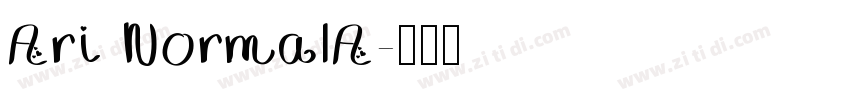 Ari NormalA字体转换